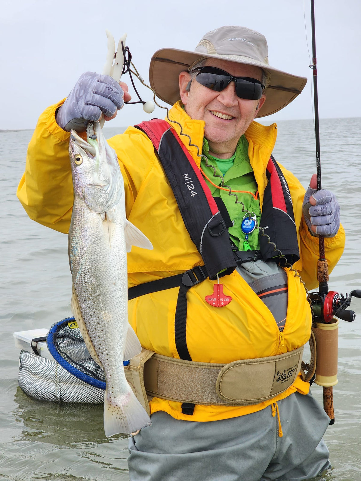 3.25" Watermelon Red With Built-In Tail Rattle