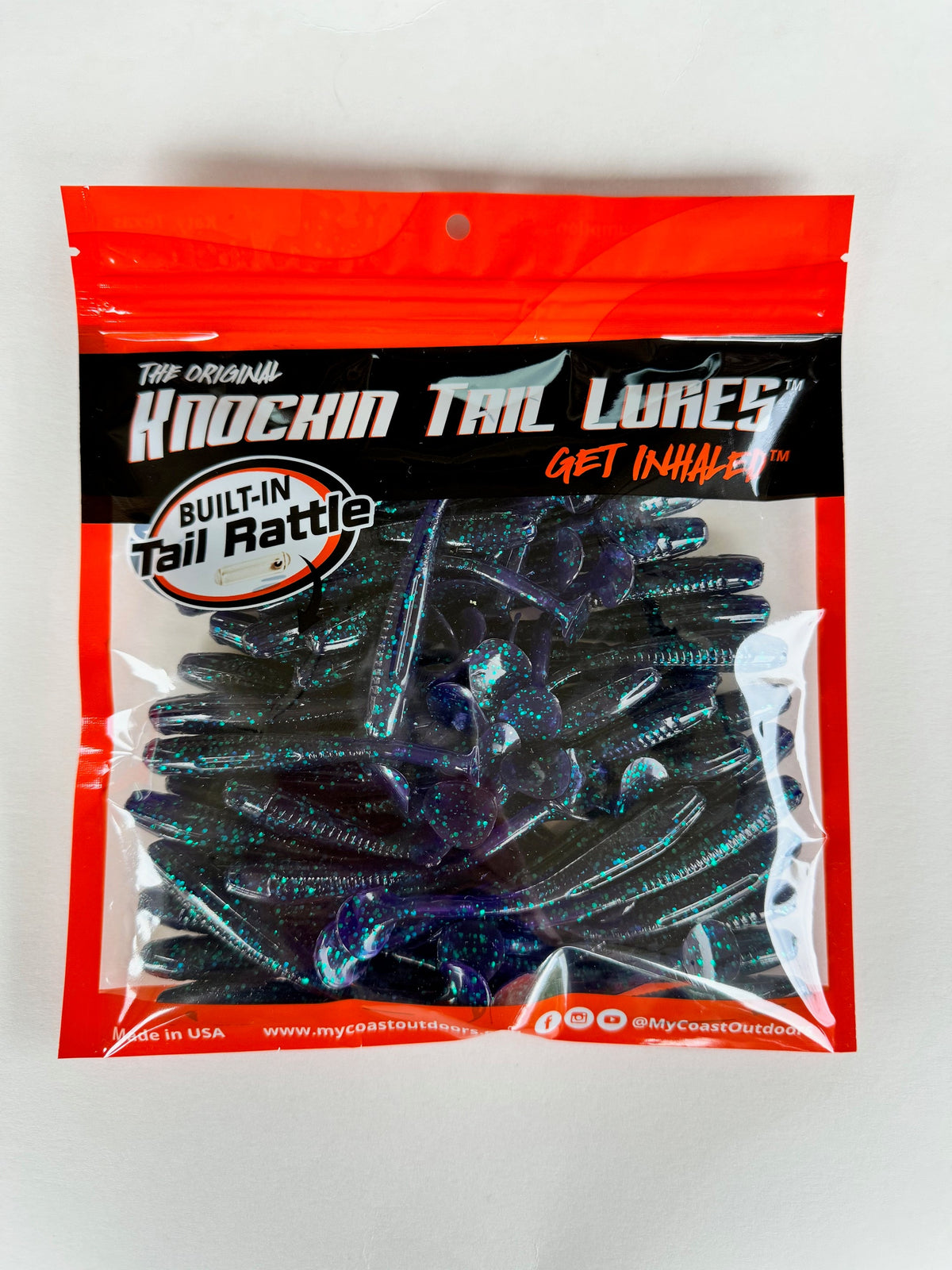 Bulk Bag, 50 Knockin Tail Lures with Built-In Tail Rattle